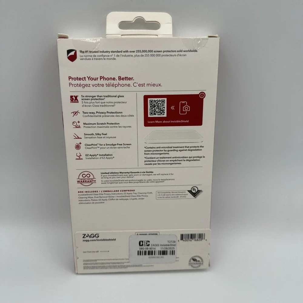 Zagg Invisible Shield Glass Elite Privacy Apple iPhone 6.7 2022
